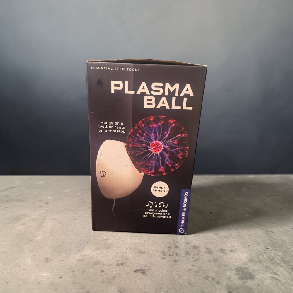 Plasma Ball Lamp 5” Light Up Desk Decor Gaming Room Aesthetic